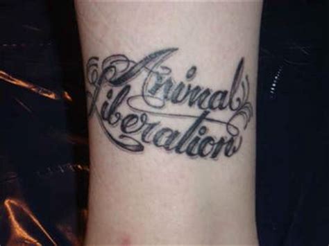 tatuaje de liberación animal