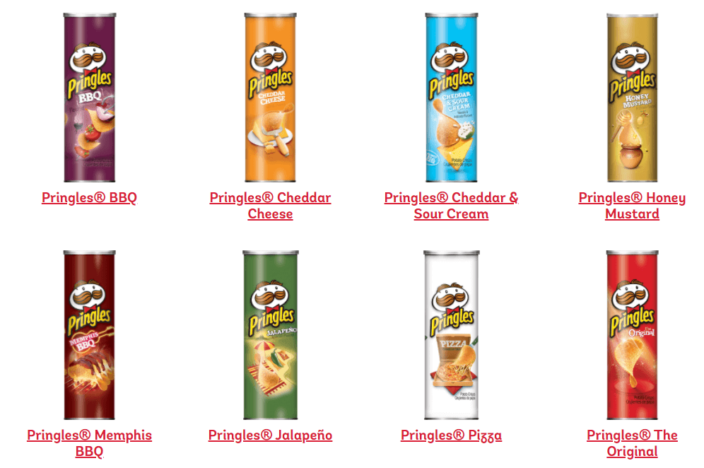 pringle flavors