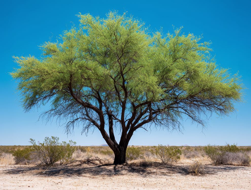 mesquite tree in desert ecosystem