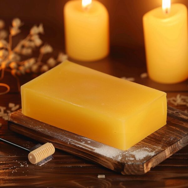 cera de abeja en barra 100% pura para velas