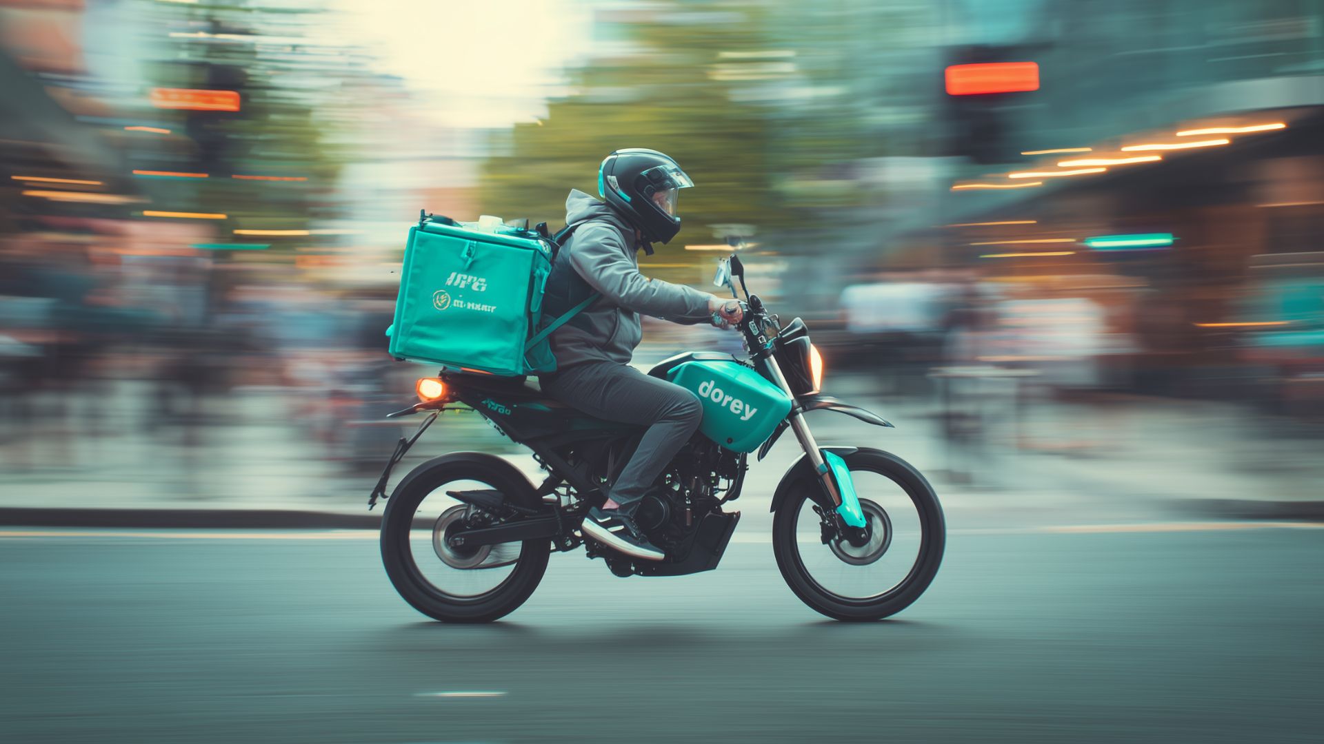 motocicleta delivery servicio a domicilio de comida