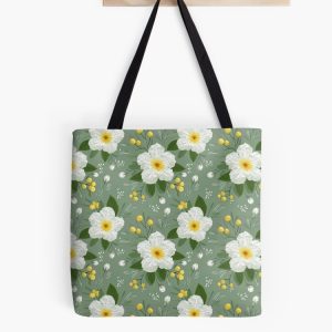 bolsa tote bag anacahuita mexican olive pattern patron flores