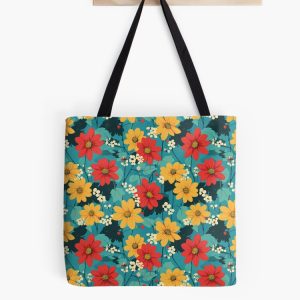 bolsa tote bag girasol mexicano tithonia pattern patron flores