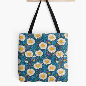 bolsa tote bag margarita daisy pattern patron flores