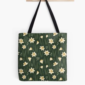 bolsa tote bag narciso daffodil pattern patron flores
