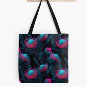 bolsa tote bag protea rey king protea pattern patron flores