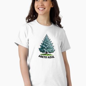 camiseta abeto azul blue spruce cartoon retro 80s