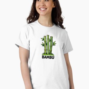 camiseta bambu bamboo plant cartoon retro 80s