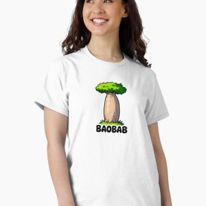 camiseta baobab tree cartoon retro 80s