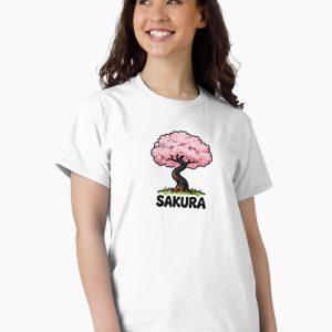 camiseta cerezo sakura cherry blossom cartoon retro 80s