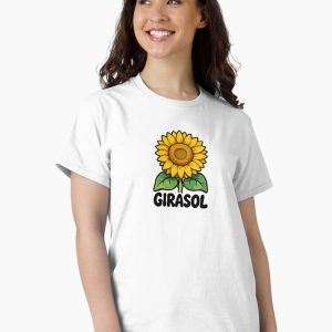 camiseta girasol sunflower cartoon retro 80s