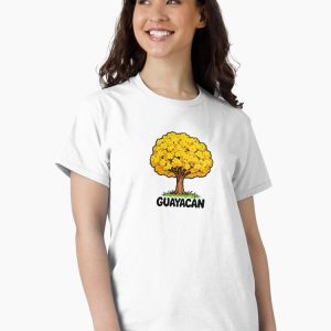 camiseta guayacan yellow poui cartoon retro 80s