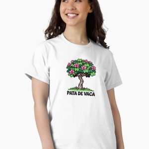 camiseta pata vaca orchid tree cartoon retro 80s