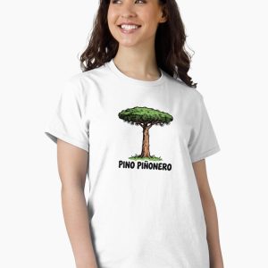 camiseta pino pinonero stone pine cartoon retro 80s