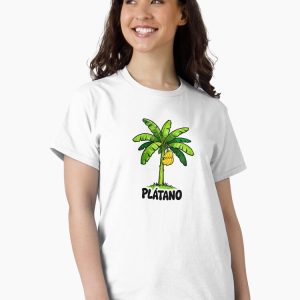 camiseta platanero banana tree cartoon retro 80s