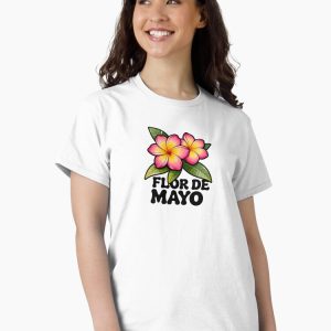 camiseta plumeria frangipani cartoon retro 80s