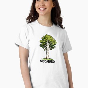 camiseta sicomoro sycamore tree cartoon retro 80s