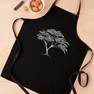 delantal apron flamboyan royal poinciana dot art puntillismo jardineria