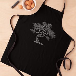 delantal apron mezquite mesquite tree dot art puntillismo jardineria