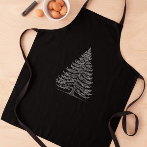 delantal apron oyamel sacred fir tree dot art puntillismo jardineria