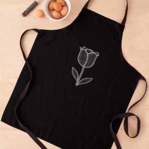 delantal apron tulipan tulip flower dot art puntillismo jardineria