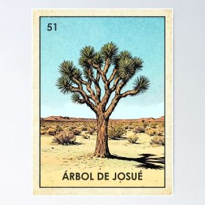 poster arbol josue joshua tree loteria mexicana