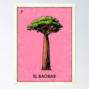 poster el baobab tree of life loteria mexicana