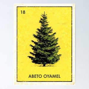 poster oyamel sacred fir loteria mexicana