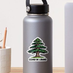 sticker pegatina cedro libano cedar cartoon retro 80s