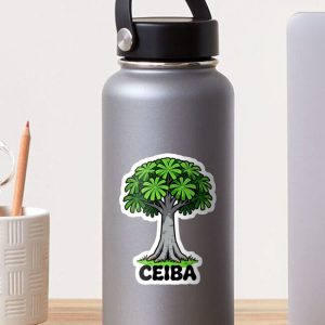 sticker pegatina ceiba kapok tree cartoon retro 80s
