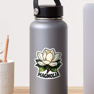 sticker pegatina magnolia flower cartoon retro 80s