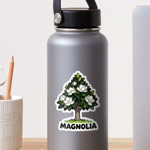 sticker pegatina magnolia tree cartoon retro 80s