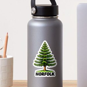sticker pegatina pino norfolk island pine cartoon retro 80s