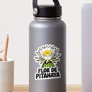 sticker pegatina pitahaya dragon fruit cartoon retro 80s