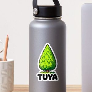 sticker pegatina tuya thuja arborvitae cartoon retro 80s